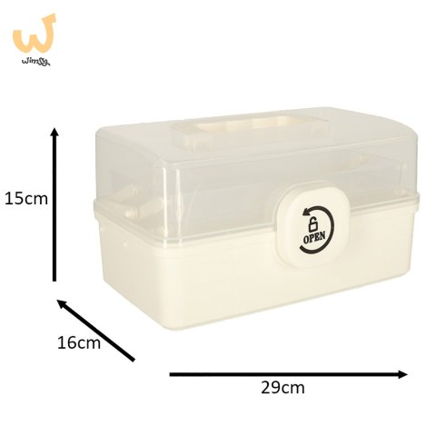 Pojemnik na leki organizer pudełko apteczka 29 x 16 x 15 cm Pojemnik na leki organizer pudełko apteczka 29 x 16 x 15 cm