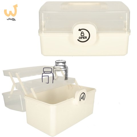 Pojemnik na leki organizer pudełko apteczka 29 x 16 x 15 cm Pojemnik na leki organizer pudełko apteczka 29 x 16 x 15 cm