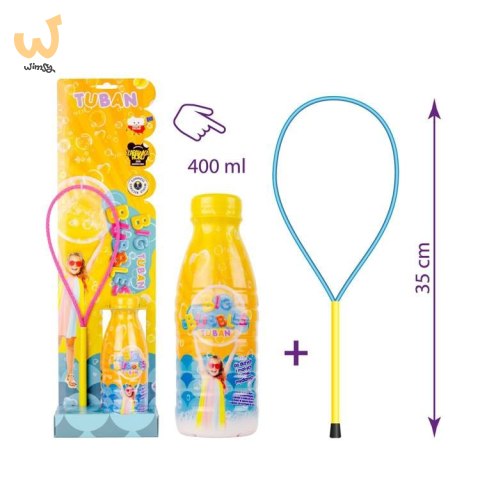 TUBAN Obręcz do baniek mydlanych bańki mydlane + płyn 400ml TUBAN Obręcz do baniek mydlanych bańki mydlane + płyn 400ml
