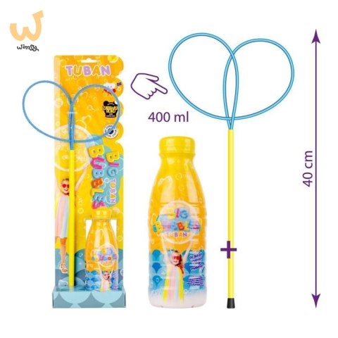 TUBAN Obręcz pro motylek bańki mydlane + płyn 400ml TUBAN Obręcz pro motylek bańki mydlane + płyn 400ml