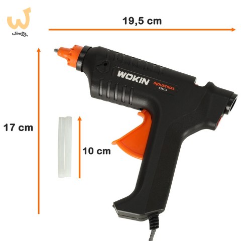 WOKIN Pistolet do kleju klejenia na gorąco 15W + wkłady 11,2mm WOKIN Pistolet do kleju klejenia na gorąco 15W + wkłady 11,2mm