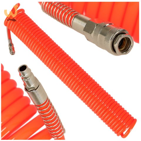 Wąż pneumatyczny spiralny zwijany do kompresora 12mm 15m KAFUWELL Wąż pneumatyczny spiralny zwijany do kompresora 12mm 15m KAFUWELL
