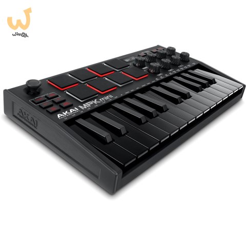 AKAI MPK MINI 3 BLACK - Mini klawiatura sterująca AKAI MPK MINI 3 BLACK - Mini klawiatura sterująca