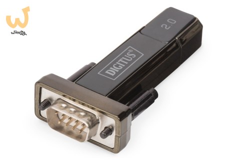 Adapter DIGITUS DA-70156 (USB M - RS-232 M; kolor czarny) Adapter DIGITUS DA-70156 (USB M - RS-232 M; kolor czarny)