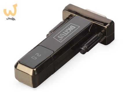 Adapter DIGITUS DA-70156 (USB M - RS-232 M; kolor czarny) Adapter DIGITUS DA-70156 (USB M - RS-232 M; kolor czarny)