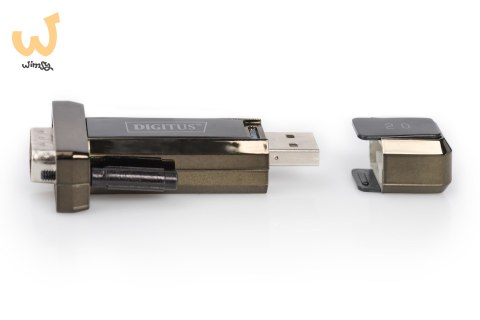 Adapter DIGITUS DA-70156 (USB M - RS-232 M; kolor czarny) Adapter DIGITUS DA-70156 (USB M - RS-232 M; kolor czarny)