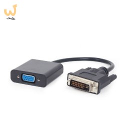 Adapter GEMBIRD A-DVID-VGAF-01 (DVI-D M - D-Sub (VGA) F; 0,20m; kolor czarny)