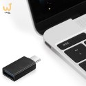 Adapter GEMBIRD A-USB2-CMAF-01 (USB typu C M - USB 2.0 F; kolor czarny)