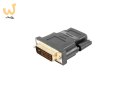 Adapter Lanberg AD-0010-BK (HDMI F - DVI-D (24+1) M; kolor czarny)