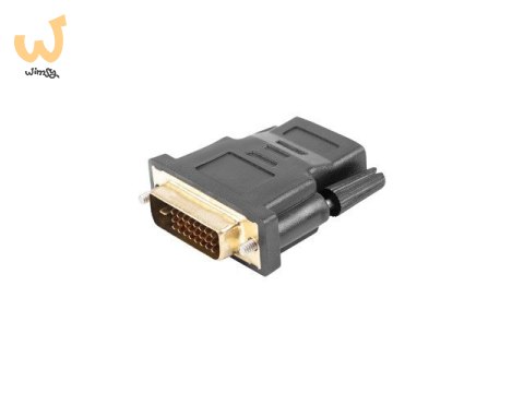 Adapter Lanberg AD-0010-BK (HDMI F - DVI-D (24+1) M; kolor czarny) Adapter Lanberg AD-0010-BK (HDMI F - DVI-D (24+1) M; kolor czarny)