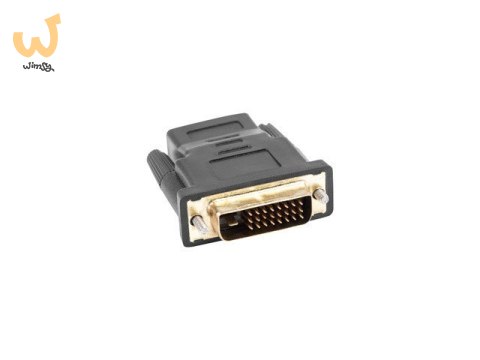 Adapter Lanberg AD-0010-BK (HDMI F - DVI-D (24+1) M; kolor czarny) Adapter Lanberg AD-0010-BK (HDMI F - DVI-D (24+1) M; kolor czarny)