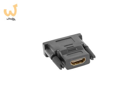 Adapter Lanberg AD-0010-BK (HDMI F - DVI-D (24+1) M; kolor czarny) Adapter Lanberg AD-0010-BK (HDMI F - DVI-D (24+1) M; kolor czarny)