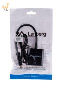 Adapter Lanberg AD-0017-BK (HDMI M - D-Sub (VGA) F; 0,20m; kolor czarny)