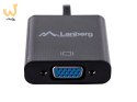 Adapter Lanberg AD-0017-BK (HDMI M - D-Sub (VGA) F; 0,20m; kolor czarny)