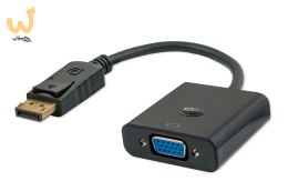 Adapter SAVIO CL-90 (DisplayPort M - D-Sub (VGA) F; 0,20m; kolor czarny)