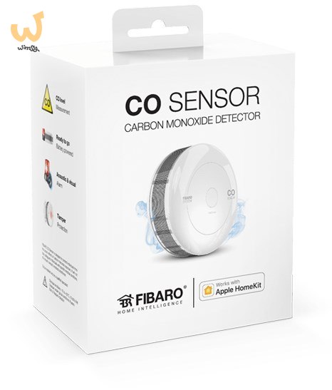 Czujnik tlenku węgla FIBARO Home Kit FGBHCD-001 (wewnętrzny; Bluetooth, Home Kit; kolor biały) Czujnik tlenku węgla FIBARO Home Kit FGBHCD-001 (wewnętrzny; Bluetooth, Home Kit; kolor biały)
