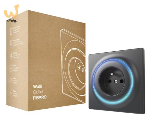 FIBARO FGWOE-011-8 Inteligentne gniazdko Walli Outlet antracyt FIBARO FGWOE-011-8 Inteligentne gniazdko Walli Outlet antracyt