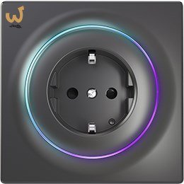 FIBARO Gniazdo Walli Outlet type F FGWOF-011-8 antracyt