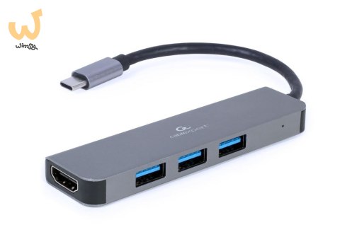 GEMBIRD MULTI ADAPTER USB TYPE-C 2 W 1 (HUB USB + HDMI) GEMBIRD MULTI ADAPTER USB TYPE-C 2 W 1 (HUB USB + HDMI)