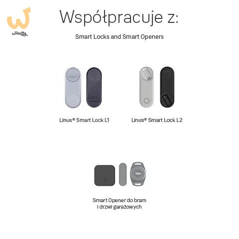 Klawiatura do inteligentnego zamka Linus Yale Smart Keypad 2 z czytnikiem linii papilarnych Klawiatura do inteligentnego zamka Linus Yale Smart Keypad 2 z czytnikiem linii papilarnych