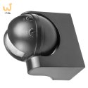 MACLEAN CZUJNIK RUCHU PIR, PODCZERWIEŃ, IP44, SZARY, ZASIĘG 12M, MAX. OBCIĄŻENIE 800/1200W MCE358 GR