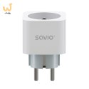 SAVIO INTELIGENTNE GNIAZDKO WI-FI, 16A, TIMER, POMIAR ZUŻYCIA ENERGII, AS-01