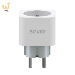 SAVIO INTELIGENTNE GNIAZDKO WI-FI, 16A, TIMER, POMIAR ZUŻYCIA ENERGII, AS-01