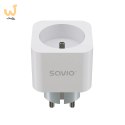 SAVIO INTELIGENTNE GNIAZDKO WI-FI, 16A, TIMER, POMIAR ZUŻYCIA ENERGII, AS-01