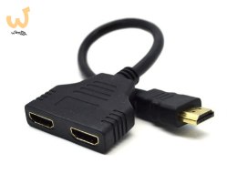 Adapter GEMBIRD DSP-2PH4-04 (HDMI M - 2x HDMI F; 0,20m; kolor czarny)