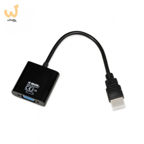 Adapter IBOX IAHV01 (HDMI M - D-Sub (VGA) F; 1m; kolor czarny) Adapter IBOX IAHV01 (HDMI M - D-Sub (VGA) F; 1m; kolor czarny)