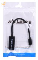 Adapter Lanberg AD-0005-BK (Mini DisplayPort M - HDMI F; 0,20m; kolor czarny)