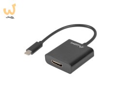 Adapter Lanberg AD-UC-HD-01 (USB typu C M - HDMI F; 0,15m; kolor czarny)