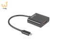 Adapter Lanberg AD-UC-HD-01 (USB typu C M - HDMI F; 0,15m; kolor czarny)