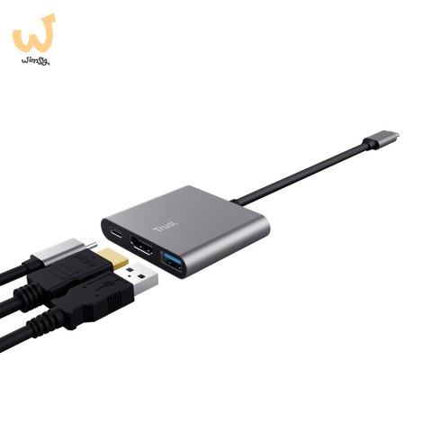 Adapter TRUST DALYX 3-IN-1 USB-C Adapter TRUST DALYX 3-IN-1 USB-C