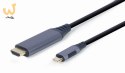 GEMBIRD ADAPTER USB TYP-C DO HDMI NA KABLU, 1.8M, 4K, KOLOR SZARY