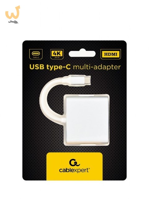 GEMBIRD GEMBIRD MULTI ADAPTER USB TYP-C (M) -> USB TYP-C; USB 3.0; HDMI SREBRNY GEMBIRD GEMBIRD MULTI ADAPTER USB TYP-C (M) -> USB TYP-C; USB 3.0; HDMI SREBRNY