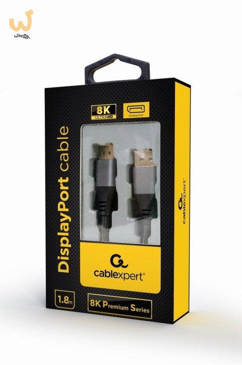 GEMBIRD KABEL DISLPAYPORT M/M V1.4 SERIA PREMIUM, 8K, 1.8M GEMBIRD KABEL DISLPAYPORT M/M V1.4 SERIA PREMIUM, 8K, 1.8M