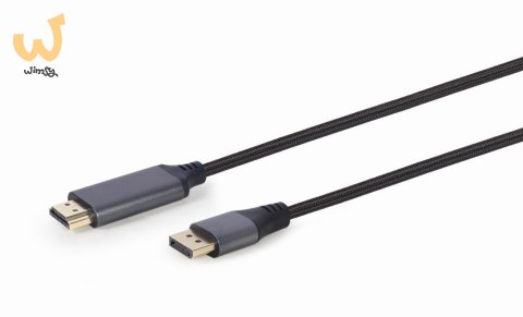 GEMBIRD KABEL DISPLAYPORT M -> HDMI M/M 4K, 1.8M GEMBIRD KABEL DISPLAYPORT M -> HDMI M/M 4K, 1.8M