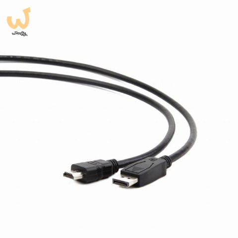 Kabel GEMBIRD CC-DP-HDMI-10M (HDMI M - DisplayPort M; 10m; kolor czarny) Kabel GEMBIRD CC-DP-HDMI-10M (HDMI M - DisplayPort M; 10m; kolor czarny)