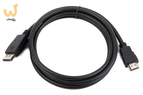 Kabel GEMBIRD CC-DP-HDMI-3M ( DisplayPort M - HDMI M -; 3m; kolor czarny) Kabel GEMBIRD CC-DP-HDMI-3M ( DisplayPort M - HDMI M -; 3m; kolor czarny)