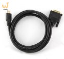 Kabel GEMBIRD CC-HDMI-DVI-6 (HDMI M - DVI-D M; 1,8m; kolor czarny)