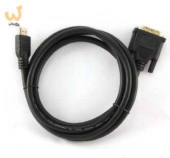 Kabel GEMBIRD CC-HDMI-DVI-6 (HDMI M - DVI-D M; 1,8m; kolor czarny) Kabel GEMBIRD CC-HDMI-DVI-6 (HDMI M - DVI-D M; 1,8m; kolor czarny)
