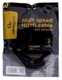 Kabel GEMBIRD CC-HDMI4-10 (HDMI M - HDMI M; 3m; kolor czarny)