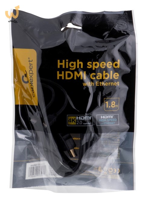 Kabel GEMBIRD CC-HDMI4-6 (HDMI M - HDMI M; 1,8m; kolor czarny) Kabel GEMBIRD CC-HDMI4-6 (HDMI M - HDMI M; 1,8m; kolor czarny)