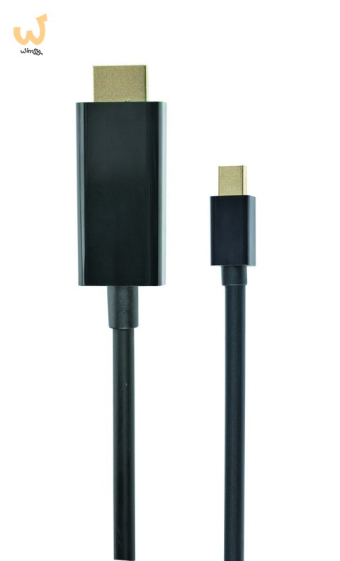 Kabel GEMBIRD CC-mDP-HDMI-6 (Mini DisplayPort M - HDMI M; 1,8m; kolor czarny) Kabel GEMBIRD CC-mDP-HDMI-6 (Mini DisplayPort M - HDMI M; 1,8m; kolor czarny)