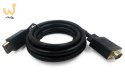 Kabel GEMBIRD CCP-DPM-VGAM-6 (D-Sub (VGA) M - DisplayPort M; 1,8m; kolor czarny)