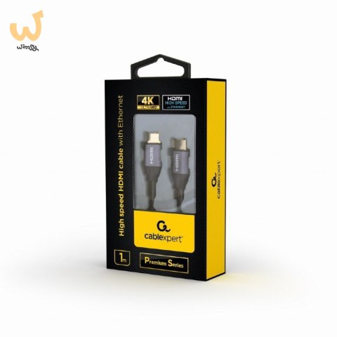 Kabel GEMBIRD Seria Premium CCBP-HDMI-1M (HDMI M - HDMI M; 1m; kolor czarny) Kabel GEMBIRD Seria Premium CCBP-HDMI-1M (HDMI M - HDMI M; 1m; kolor czarny)