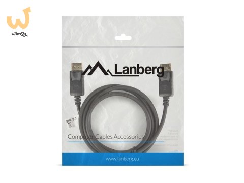 Kabel Lanberg CA-DPDP-10CC-0018-BK (DisplayPort Męski - DisplayPort Męski; 1,8m; czarny) Kabel Lanberg CA-DPDP-10CC-0018-BK (DisplayPort Męski - DisplayPort Męski; 1,8m; czarny)