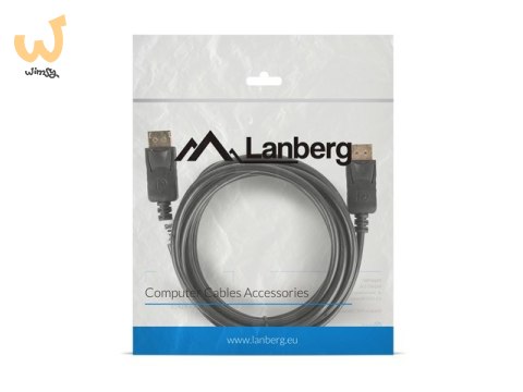 Kabel Lanberg CA-DPDP-10CC-0030-BK (DisplayPort M - DisplayPort M; 3m; kolor czarny) Kabel Lanberg CA-DPDP-10CC-0030-BK (DisplayPort M - DisplayPort M; 3m; kolor czarny)