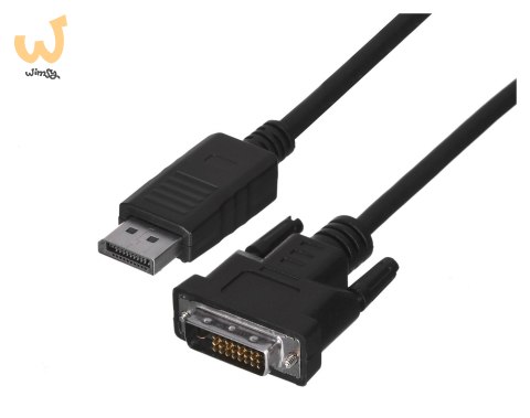 Kabel Lanberg CA-DPDV-10CU-0010-BK (DisplayPort M - DVI-D M; 1m; kolor czarny) Kabel Lanberg CA-DPDV-10CU-0010-BK (DisplayPort M - DVI-D M; 1m; kolor czarny)